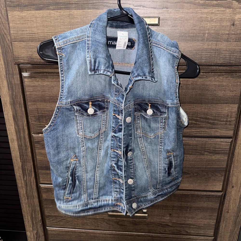 Denim Sleeveless Vest